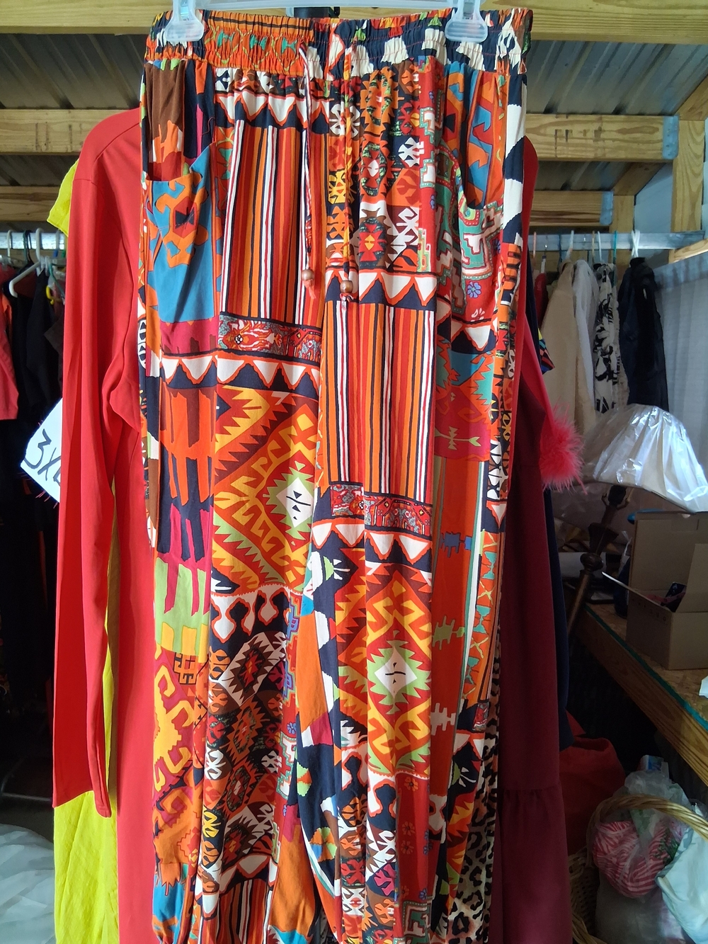 $11EACH Colorful Stripe Sleeveless Ruffle-Hem DRESSES & PANTS - Multi - Picture 12 of 16